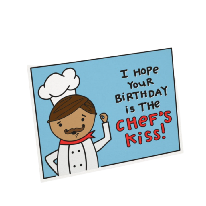 Chef's Kiss Birthday Card