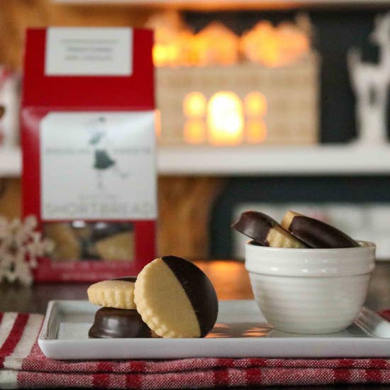 Traditional Dark Chocolate Shortbread