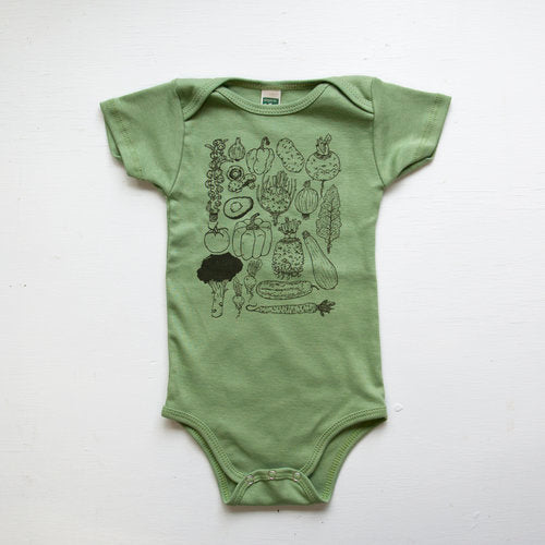 Light Green Veggie Onesie