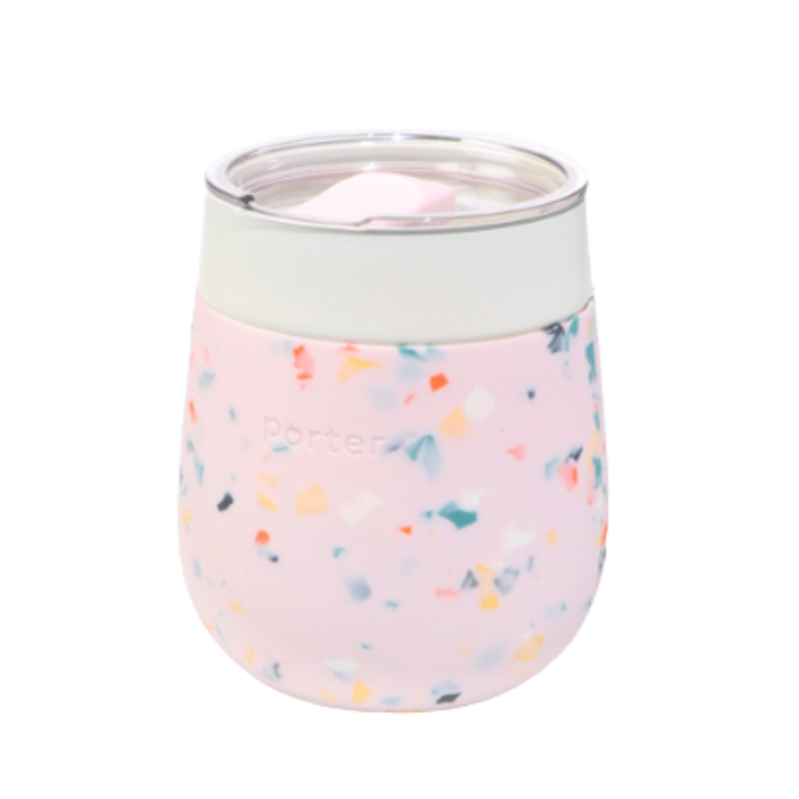 Insulated Ceramic Stainless Steel Glass Cup 11oz - Terrazzo
